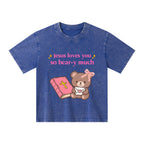 Jesus Loves You So Bear-y Much Kid Washed T-Shirt