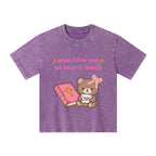 Jesus Loves You So Bear-y Much Kid Washed T-Shirt