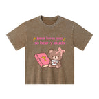 Jesus Loves You So Bear-y Much Kid Washed T-Shirt