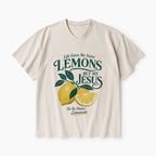 Jesus Makin' Lemonade Christian Washed V-Neck T-Shirt