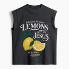 Jesus Makin' Lemonade Christian Women's Washed Tank Top