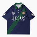 Jesus My Savior Christian Buttoned Polo Jersey