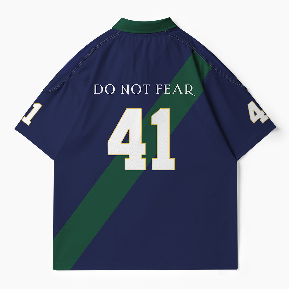 Jesus My Savior Christian Buttoned Polo Jersey