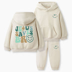 Jesus Saves Bro Christian Kid Fleece Hoodie Set