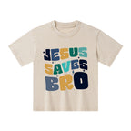 Jesus Saves Bro Christian Kid Washed T-Shirt