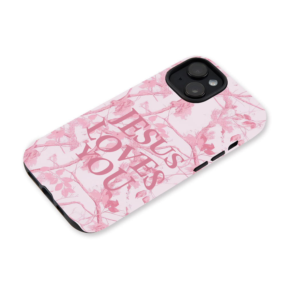 Jesus Loves You Camo Christian Phone Case