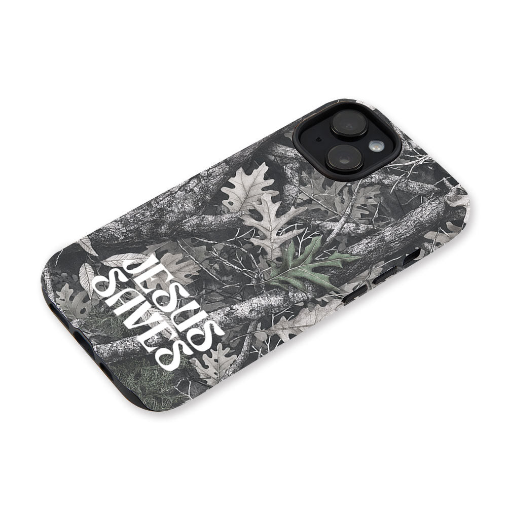 Jesus Saves Camo Christian Phone Case