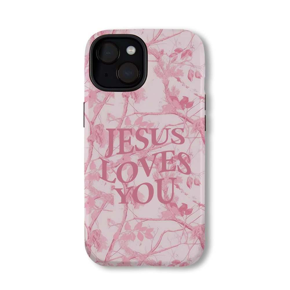 Jesus Loves You Camo Christian Phone Case