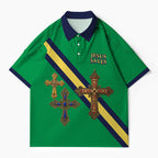 Jesus Saves Christian Buttoned Polo Jersey
