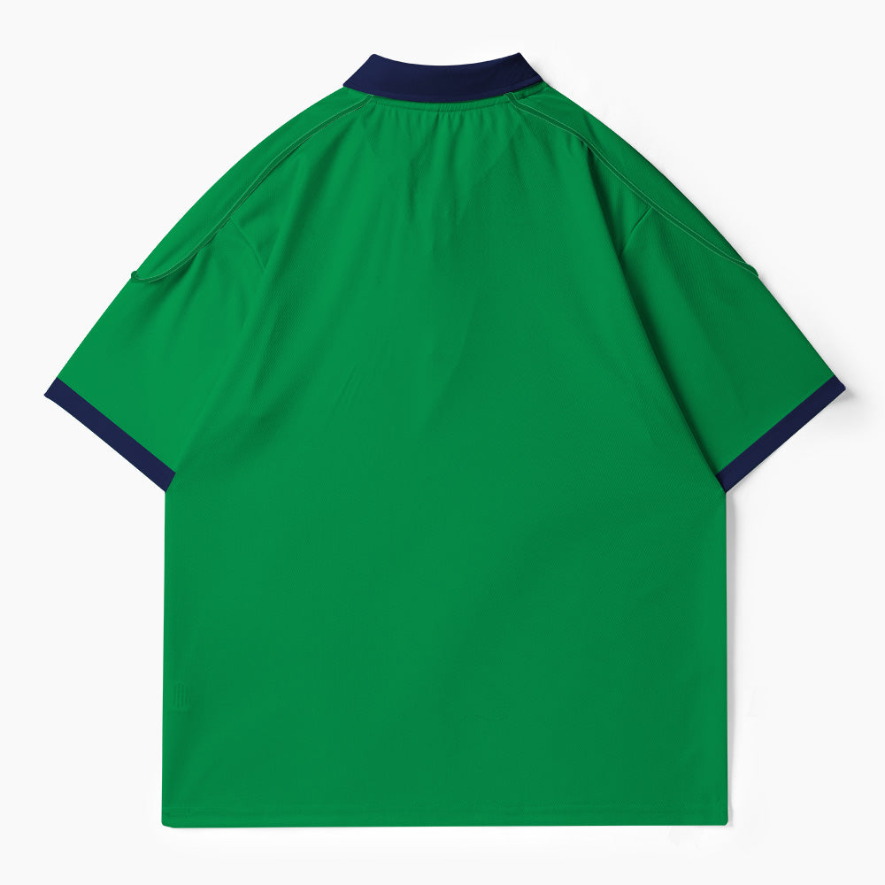 Jesus Saves Christian Buttoned Polo Jersey