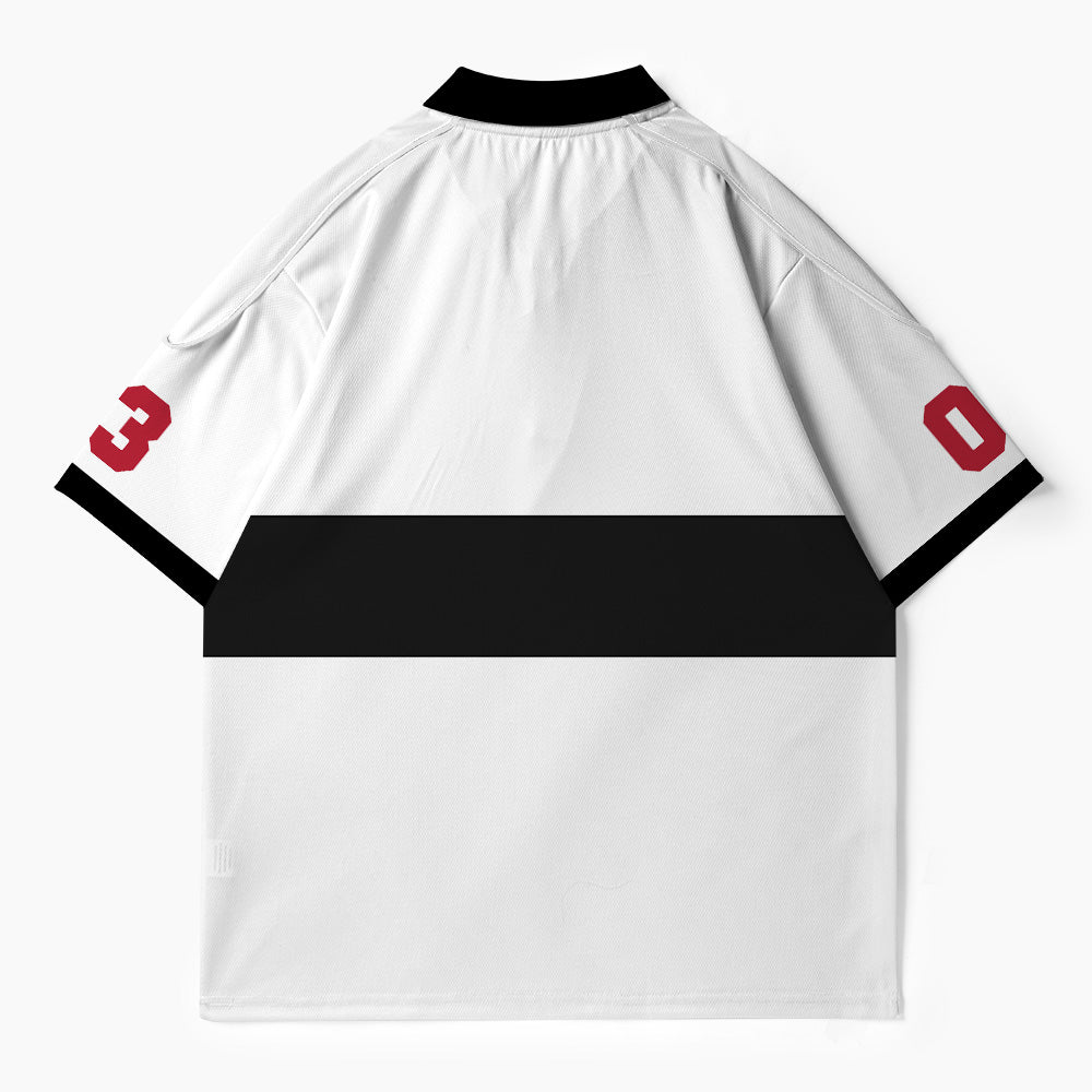 Jesus Saves Christian Buttoned Polo Jersey