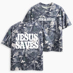 Jesus Saves Christian Camo T-Shirt