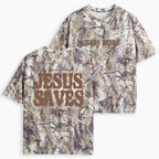 Jesus Saves Christian Camo T-Shirt