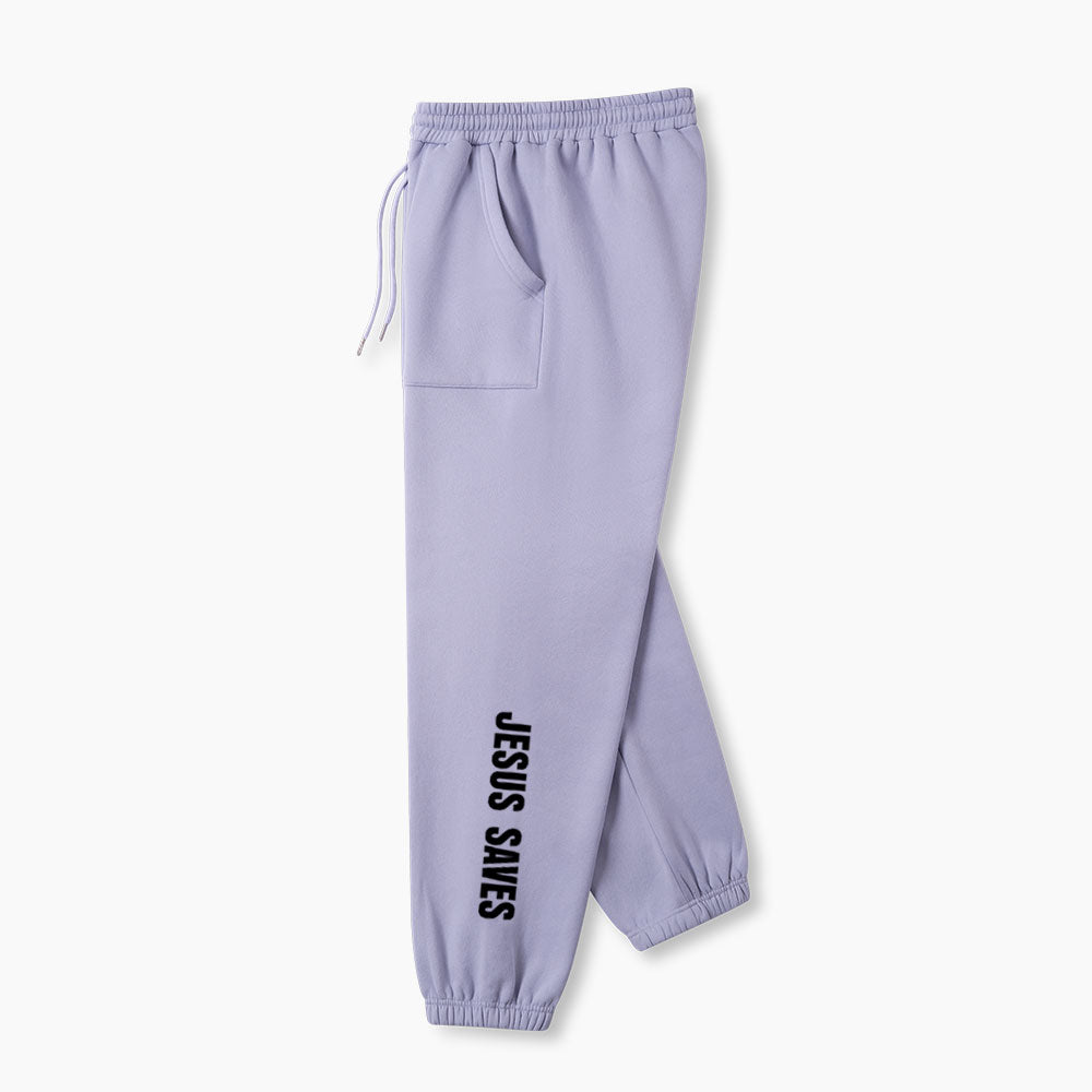 Jesus Saves Christian Fleece Sweatpants