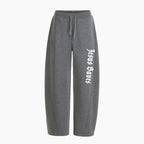 Jesus Saves Christian Minimalist Knit Barrel Sweatpants