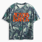 Jesus Saves Christian Puff Printed Camo T-Shirt