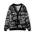 Jesus Saves Furry Christian Lightweight Cardigan
