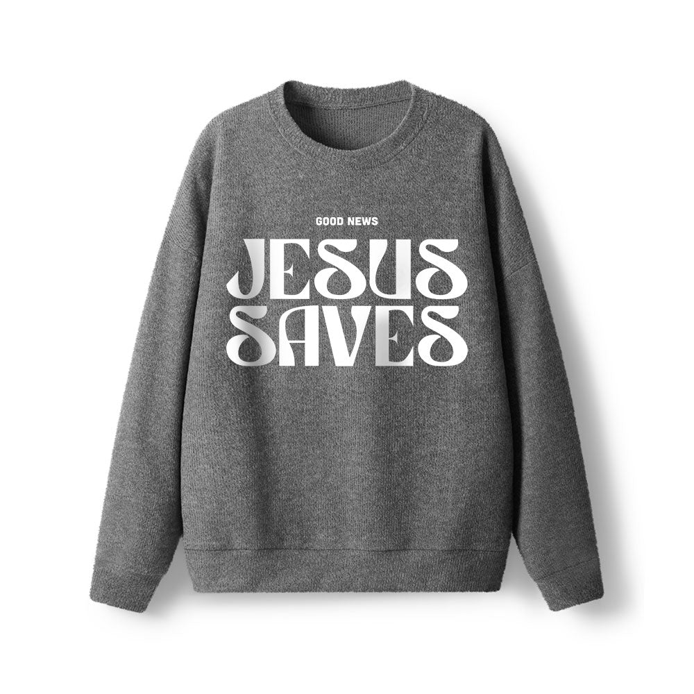 Jesus Saves Lightweight Sweater