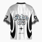 Jesus Saves Oversized Shiny V-Neck Christian Jersey & Shorts
