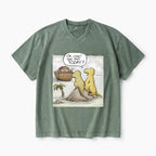 Jesus Saves The Funny Dinosaurs Christian Washed V-Neck T-Shirt