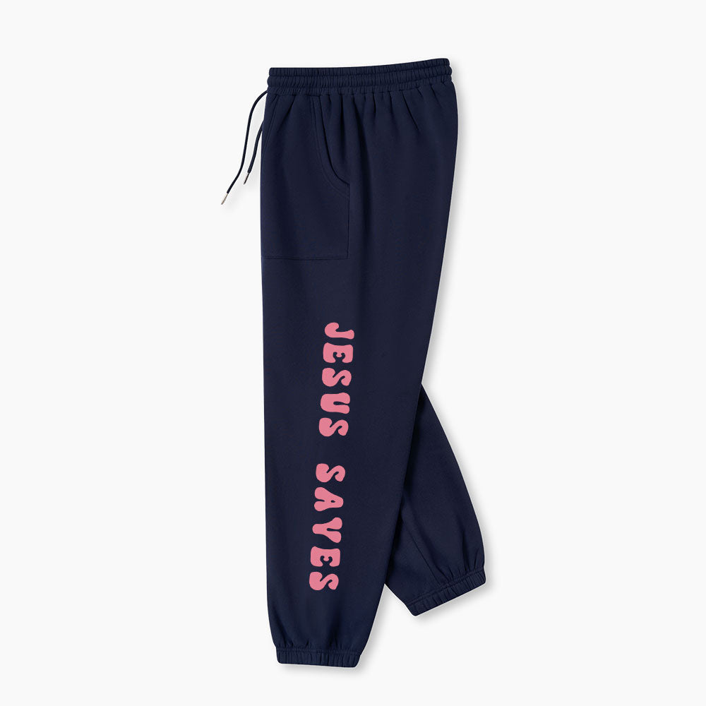Jesus Sayes Christian Fleece Sweatpants