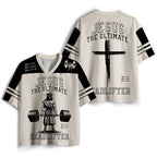 Jesus The Ultimate Deadlifter Christian Mesh Jersey
