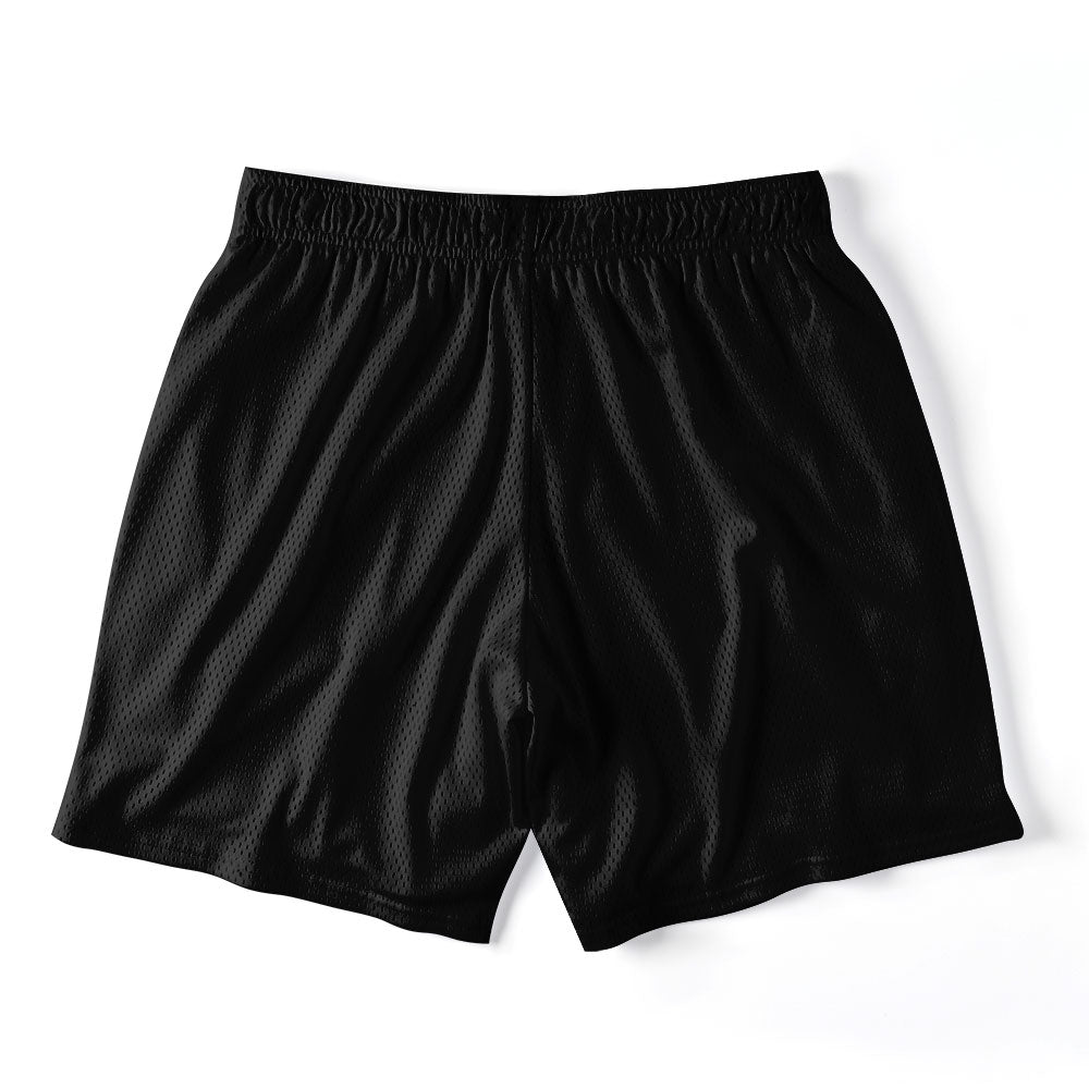 Jesus The Ultimate Deadlifter Black Christian Mesh Shorts