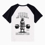 Jesus The Ultimate Deadlifter Christian Raglan Sleeve T-Shirt