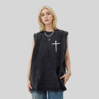 Lift Up His Name Christian Washed Tank Top
