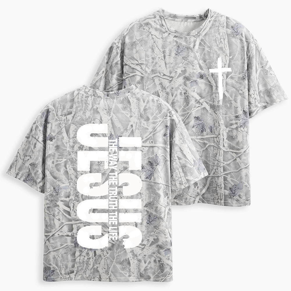 Jesus The Way Christian Camo T-Shirt