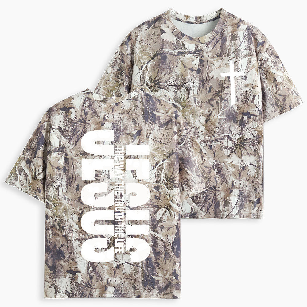 Jesus The Way Christian Camo T-Shirt