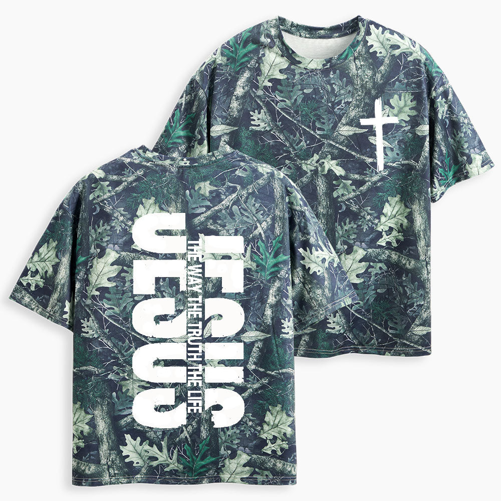 Jesus The Way Christian Camo T-Shirt