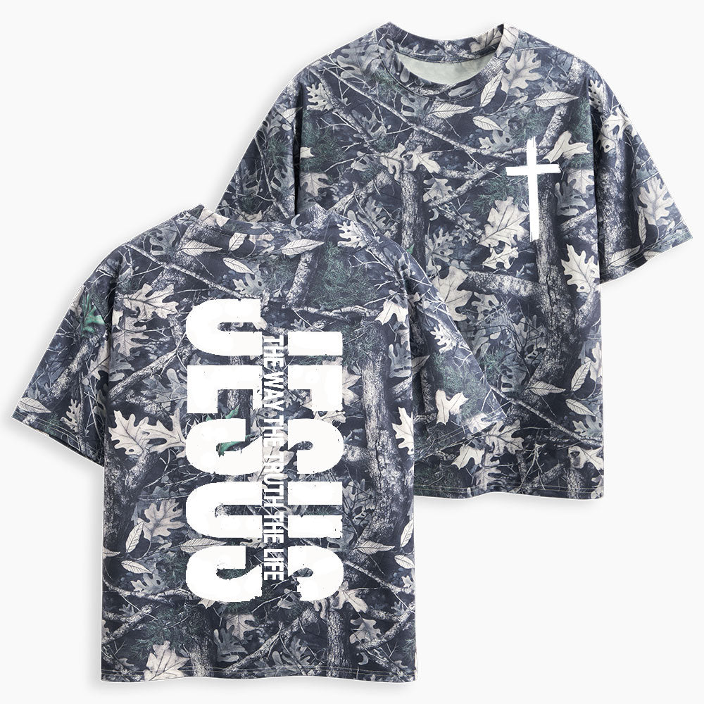 Jesus The Way Christian Camo T-Shirt