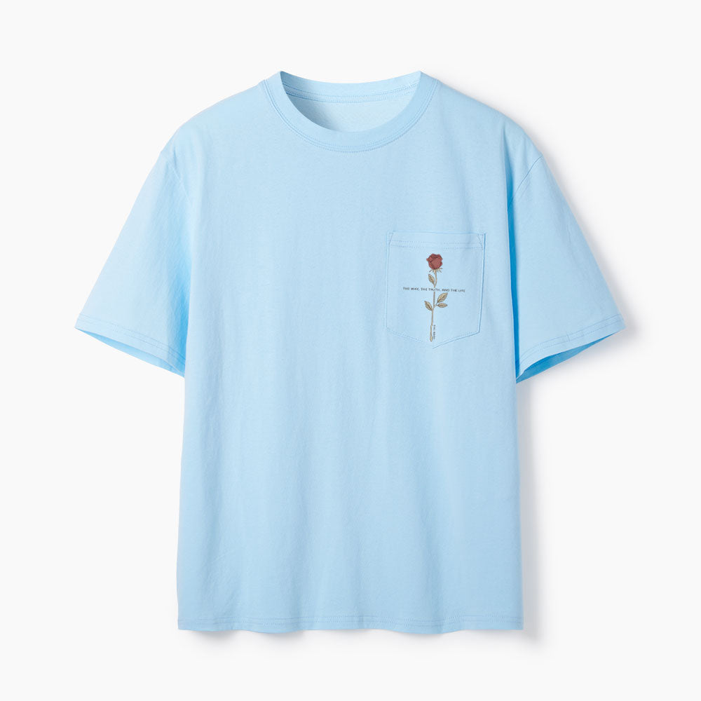 Jesus The Way The Truth And The Life Christian Unisex Pocket T-Shirt
