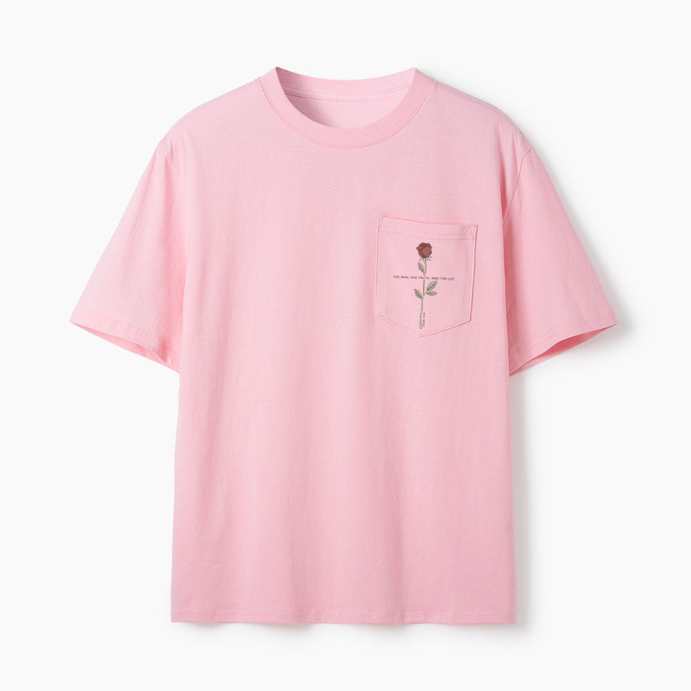 Jesus The Way The Truth And The Life Christian Unisex Pocket T-Shirt