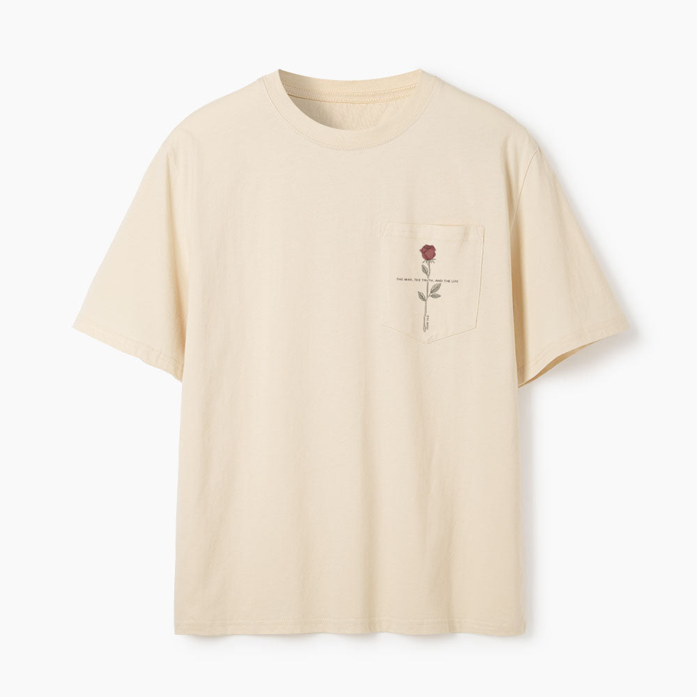 Jesus The Way The Truth And The Life Christian Unisex Pocket T-Shirt