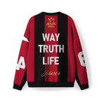 Jesus The Way The Truth And The Life Furry Christian Lightweight Sweater