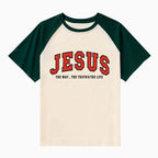 Jesus The Way The Truth The Life Christian Raglan Sleeve T-Shirt