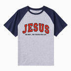 Jesus The Way The Truth The Life Christian Raglan Sleeve T-Shirt