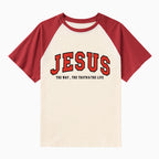 Jesus The Way The Truth The Life Christian Raglan Sleeve T-Shirt