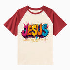 Jesus The Way The Truth The Life Christian Raglan Sleeve T-Shirt
