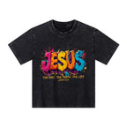 Jesus The Way The Truth The Life Christian Washed T-Shirt