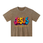 Jesus The Way The Truth The Life Christian Washed T-Shirt