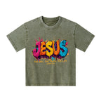 Jesus The Way The Truth The Life Christian Washed T-Shirt