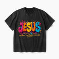 Jesus The Way The Truth The Life Christian Washed V-Neck T-Shirt