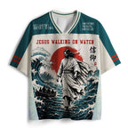 Jesus Walking On Water Christian Mesh Jersey