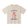 Jesus Walks With Me Christian Washed T-Shirt