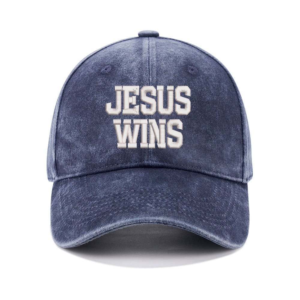 Jesus Wins Christian Couple Washed Hat