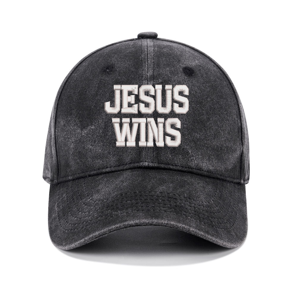 Jesus Wins Christian Couple Washed Hat