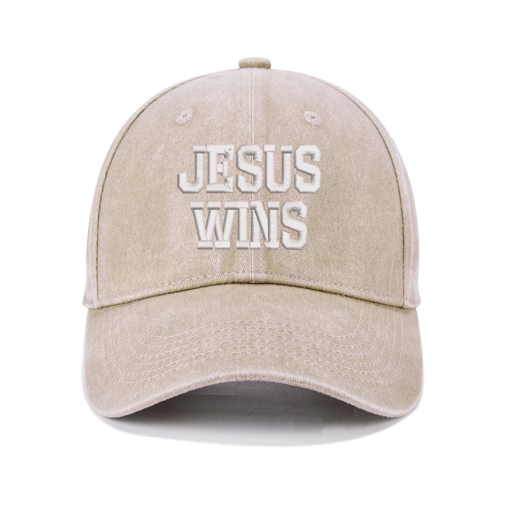 Jesus Wins Christian Couple Washed Hat